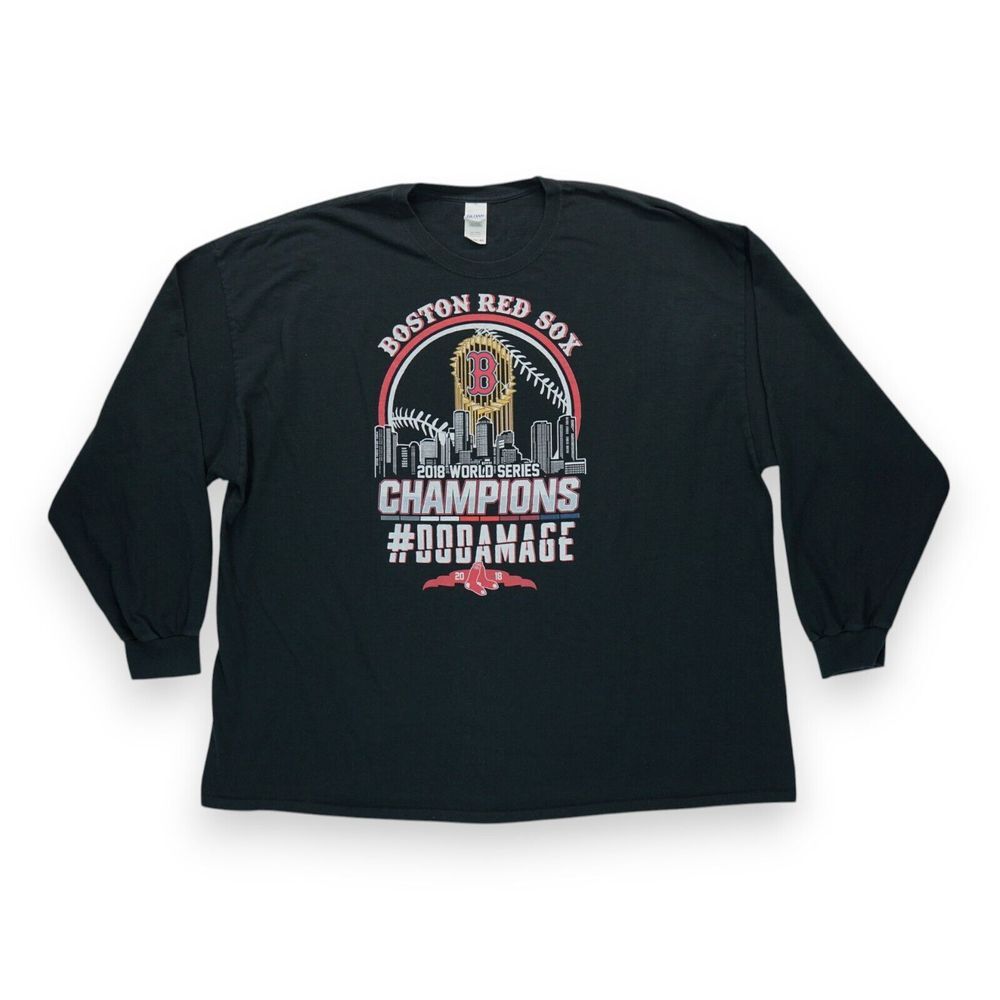 Boston Red Sox Champions 2018‎ World Series T Shirt Long Sleeve Do Damage 4XL